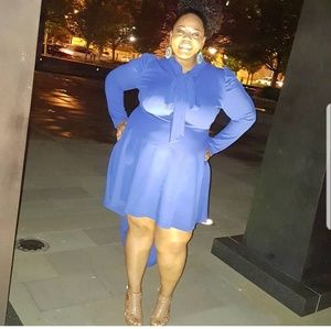 Sexy Diva Dresses - Blue high low dress Sexy Diva Dresses - Blue high low dress